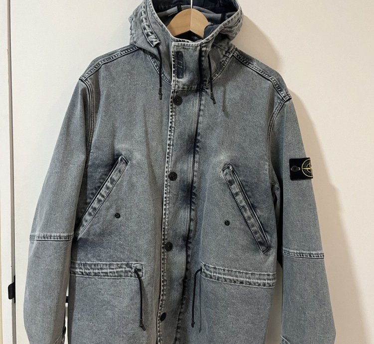 Stone Island Washed Denim Parka