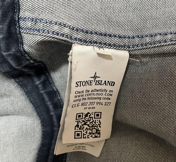 Stone Island Washed Denim Parka