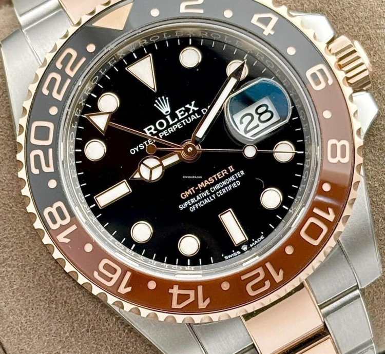 Rolex Gmt-master Ii Rootbeer Rose Gold Steel