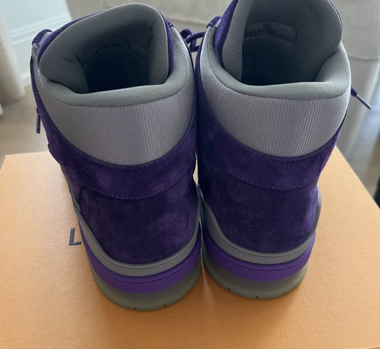 Rare Purple High Top Suede Trainer