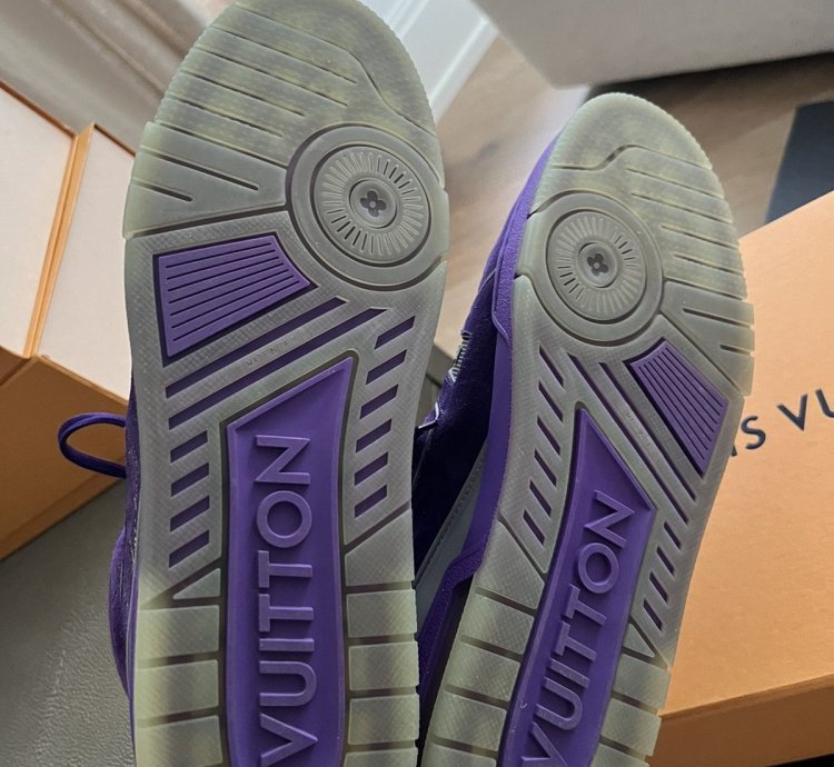 Rare Purple High Top Suede Trainer
