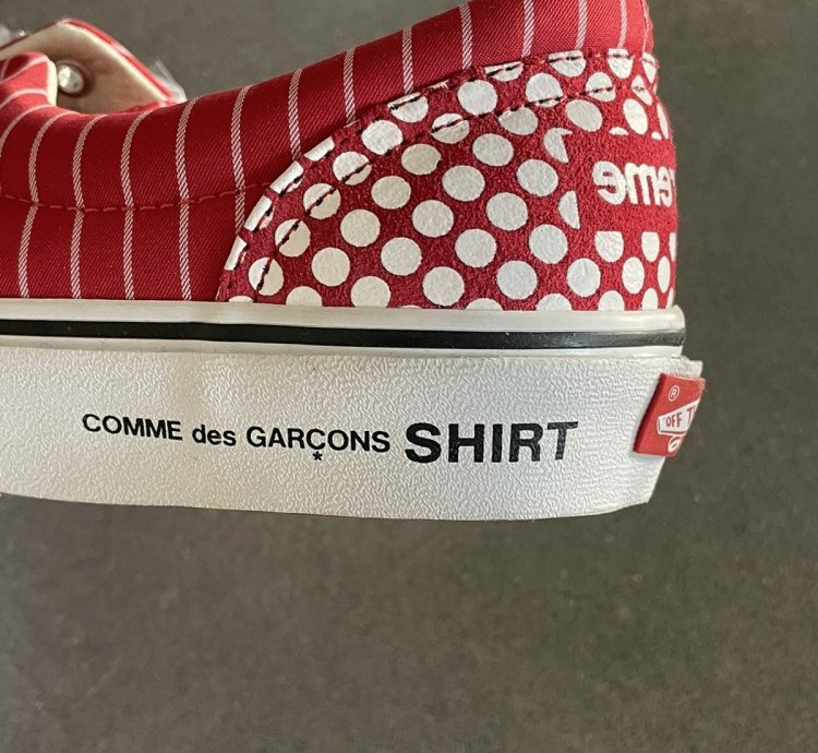 Rare Supreme Cdg Vans Harold Hunter Era Pinstripe Red