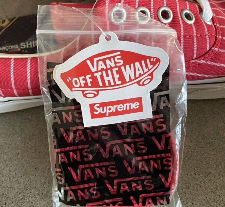 Rare Supreme Cdg Vans Harold Hunter Era Pinstripe Red