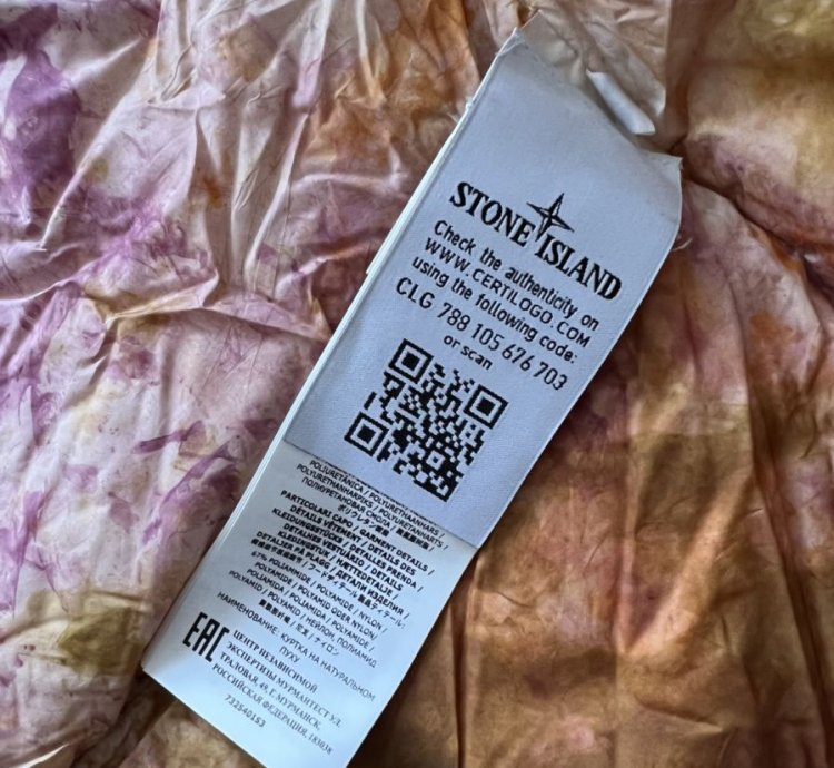 Supreme Stone Island 2020 Painted Camo Crinkle Down Jacket