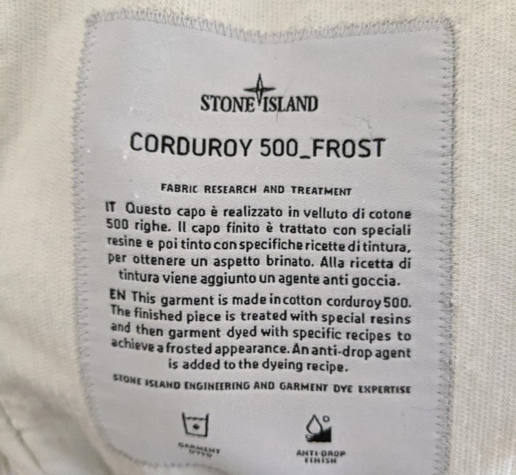 Supreme Stone Island Corduroy Jacket