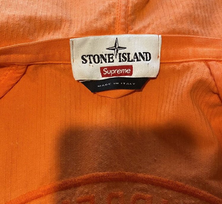 Supreme Stone Island Corduroy Jacket Orange Large