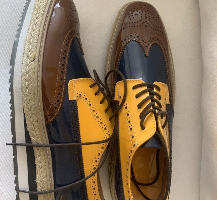 Runway Wingtip Platform Creeper Brogues Espadrilles