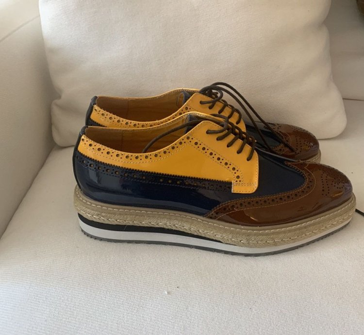 Runway Wingtip Platform Creeper Brogues Espadrilles
