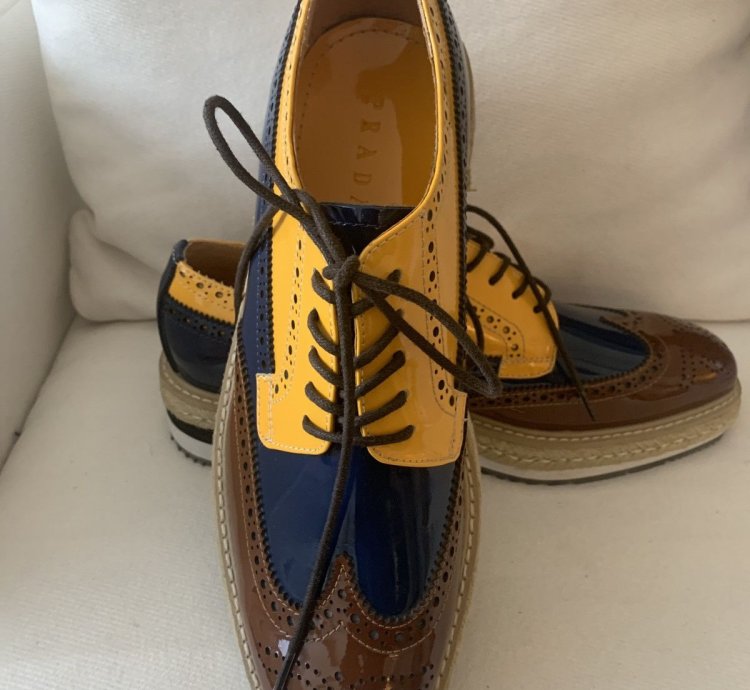 Runway Wingtip Platform Creeper Brogues Espadrilles