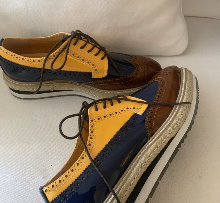Runway Wingtip Platform Creeper Brogues Espadrilles
