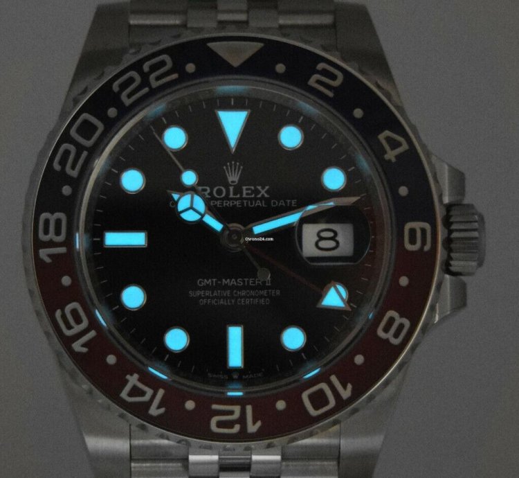 Rolex Gmt-master Ii Stainless Steel Ceramic Pepsi Jubilee Watch 126710