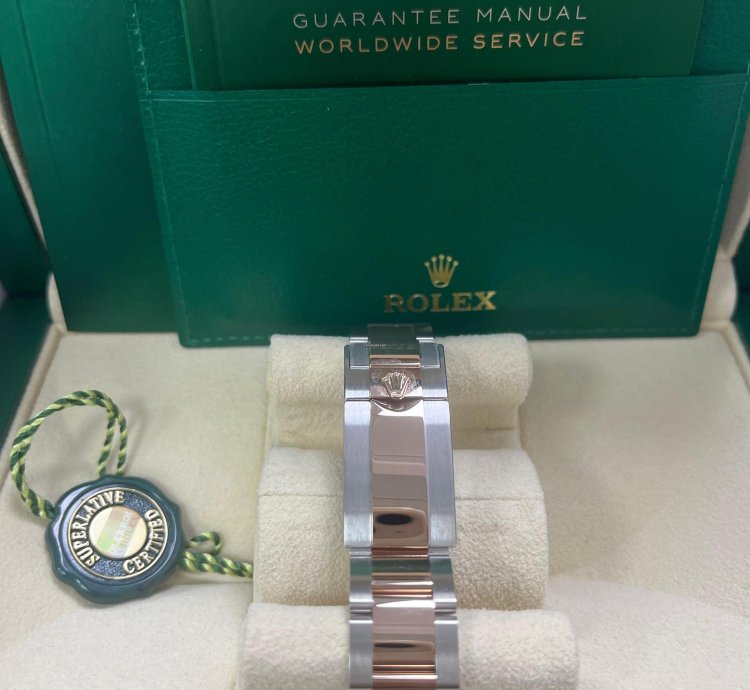 Rolex Gmt-master Ii Stainless Steel Rose Gold Black Brown Bezel- Rootbeer 126711chnr