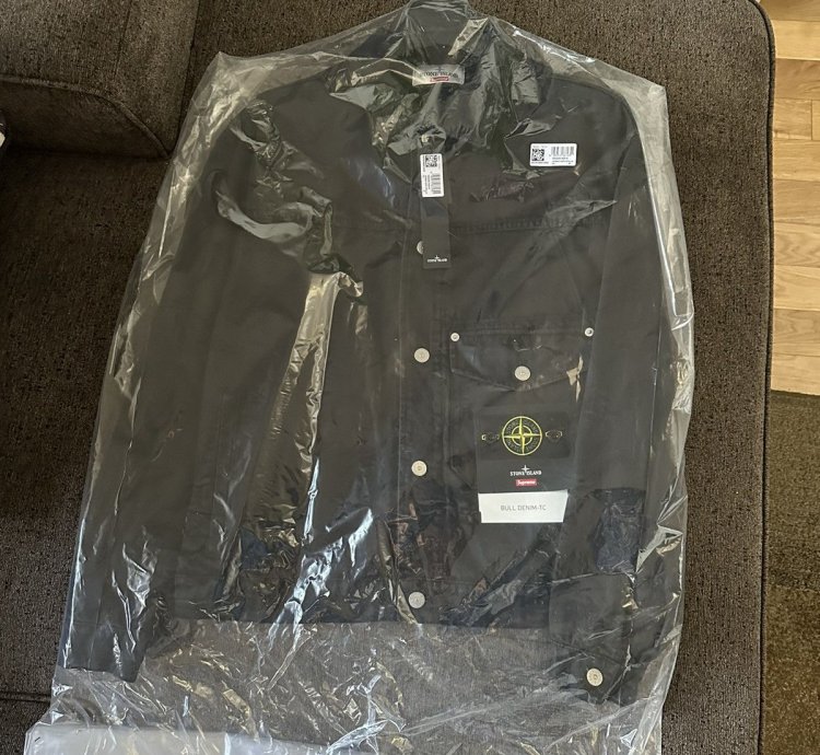 Supreme Stone Island Denim Trucker Jacket