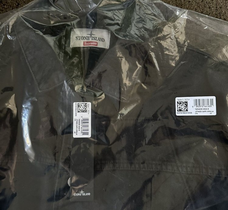 Supreme Stone Island Denim Trucker Jacket