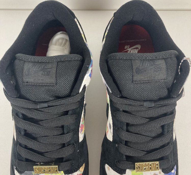 Sb Dunk Low Og Qs Supreme Rammellzee Black 2023 Fd8778-001