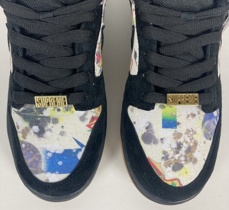 Sb Dunk Low Og Qs Supreme Rammellzee Black 2023 Fd8778-001