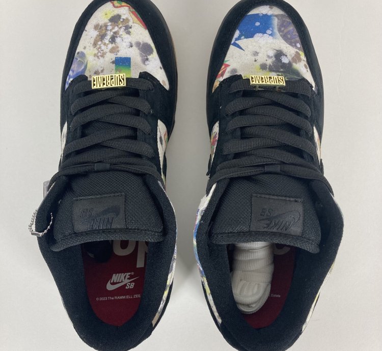 Sb Dunk Low Og Qs Supreme Rammellzee Black 2023 Fd8778-001