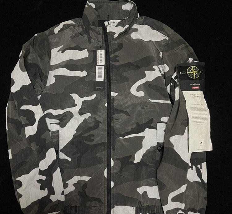 Supreme Stone Island Fw16 Track Jacket Snow Camo Small Size