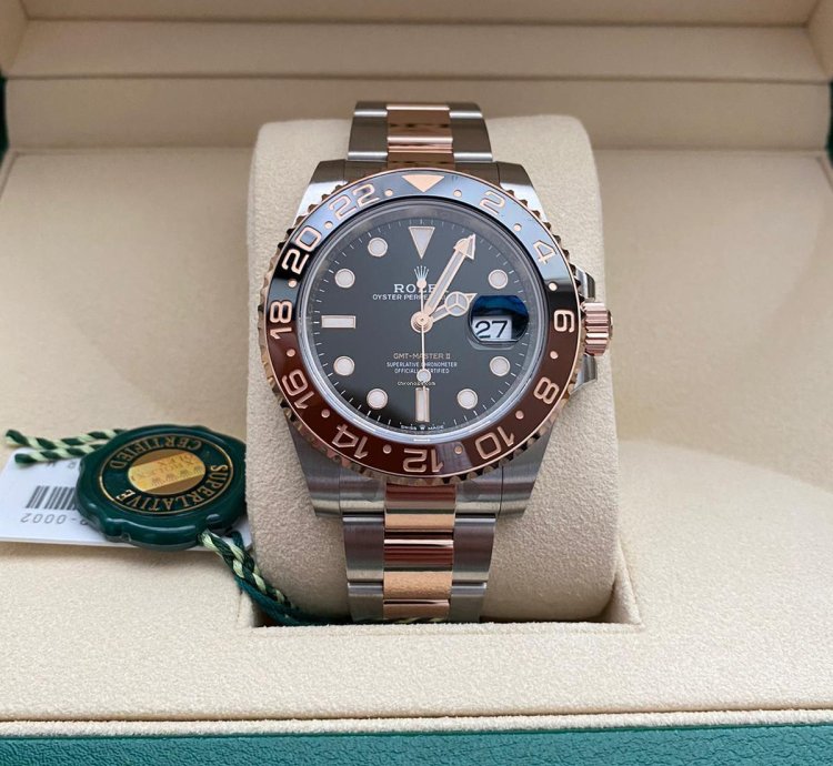 Rolex Gmt-master Ii Steel Rose Gold Gmt-master Ii Root Beer 2024 Brand Nee Unworn Box Papers 126711chnr