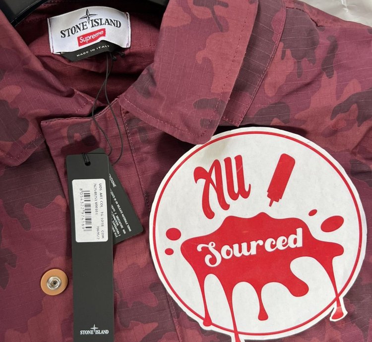 Supreme Stone Island Ice Camo Ripstop Jacket
