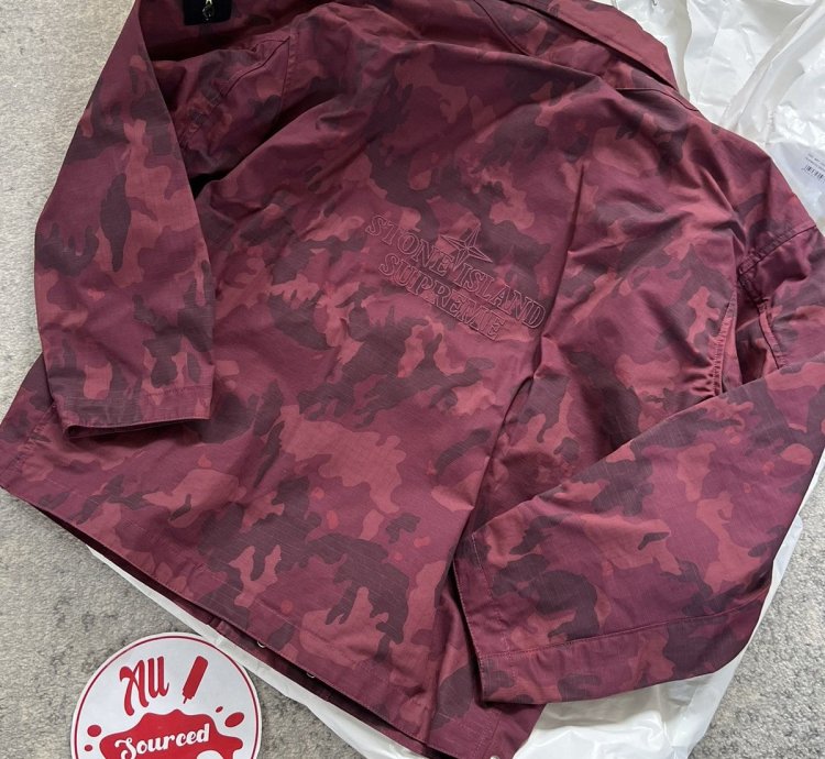 Supreme Stone Island Ice Camo Ripstop Jacket