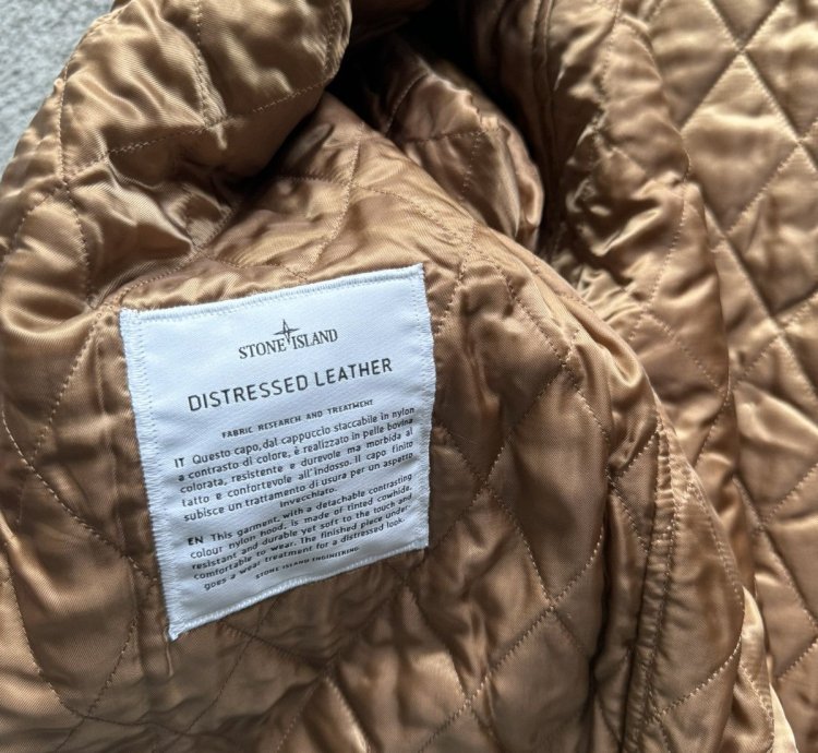 Supreme Stone Island Leather Jacket