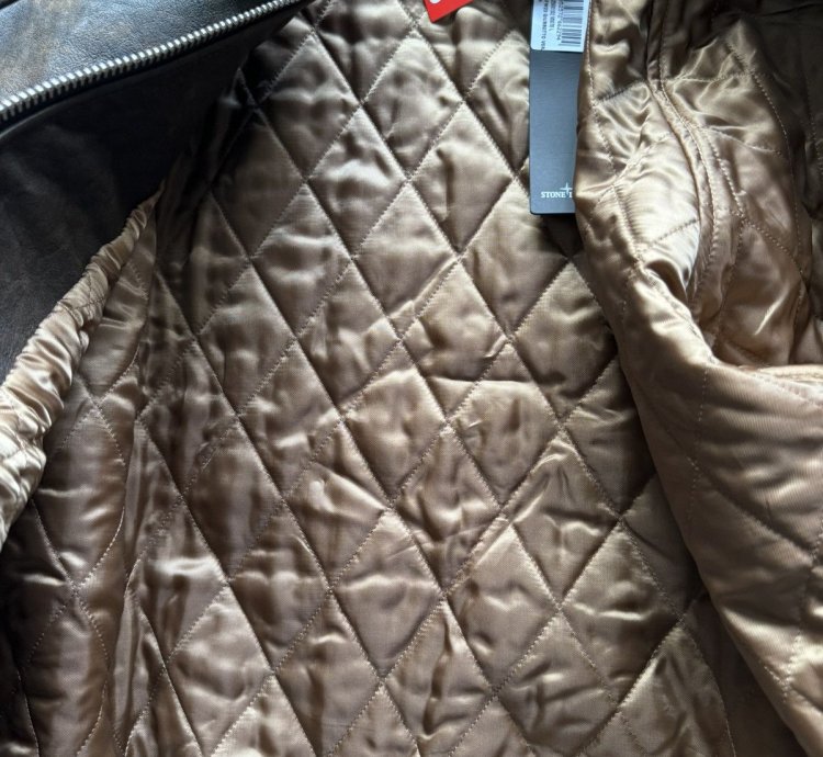 Supreme Stone Island Leather Jacket