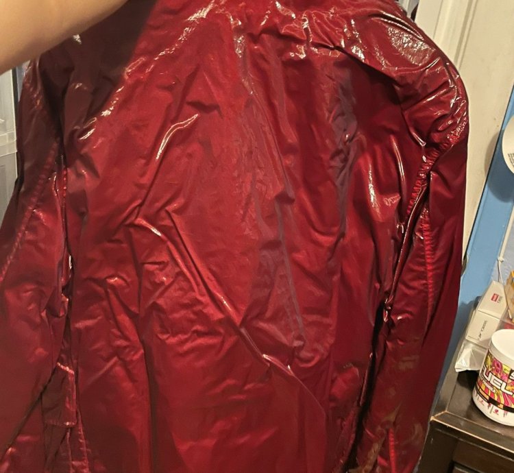 Supreme Stone Island New Silk Light Red Jacket