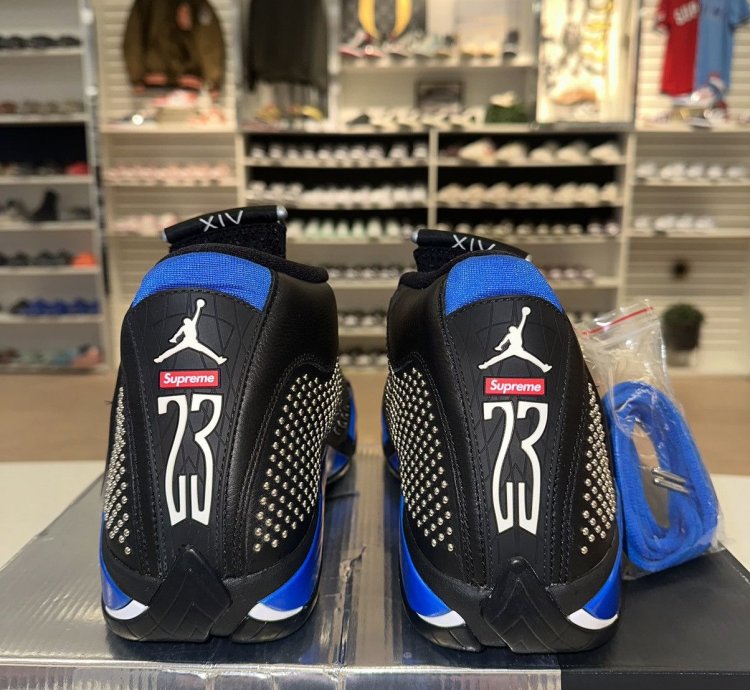 Size 12 - Nike Air Jordan 14 Retro Supreme Black 2019