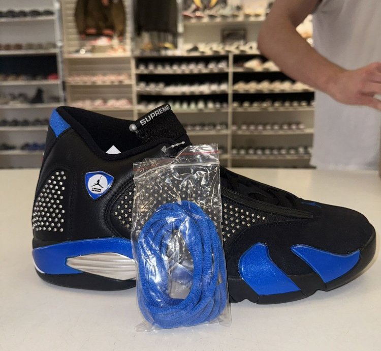 Size 12 - Nike Air Jordan 14 Retro Supreme Black 2019