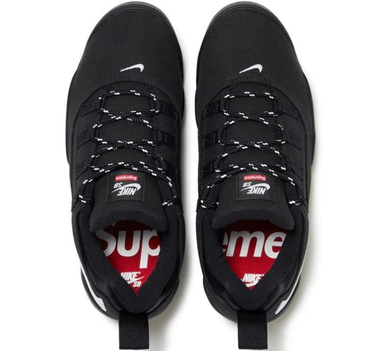 Size 8 5 Nike Sb Supreme Darwin Low Black