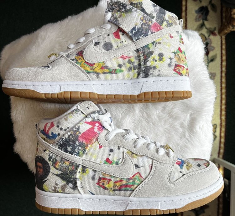 Size 9 - Nike Sb Dunk High Supreme Rammellzee