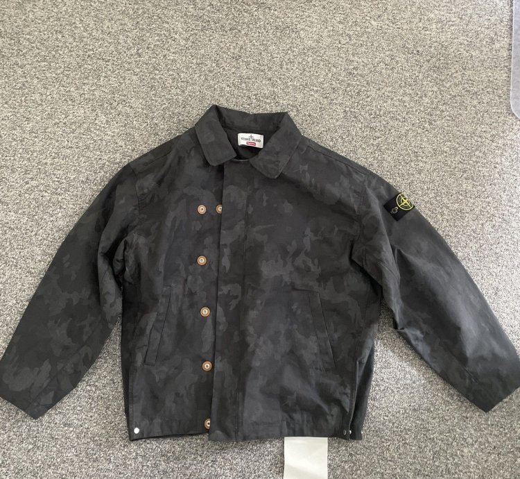 Supreme Stone Island Reactive Ice Camo Ripstop Jacket
