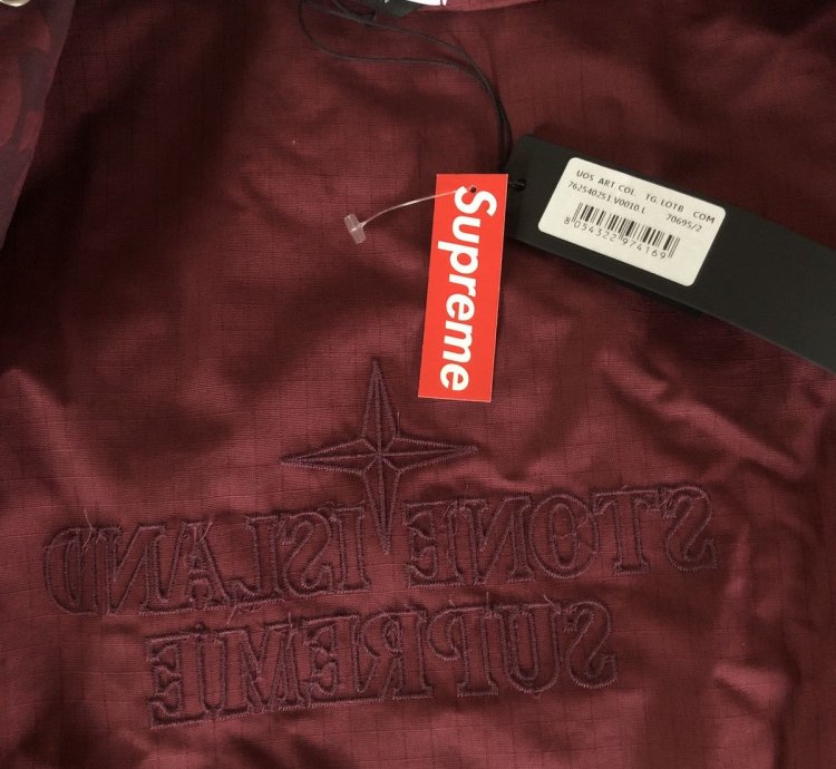 Supreme Stone Island Reactive Ice Camo Ripstop Jacket