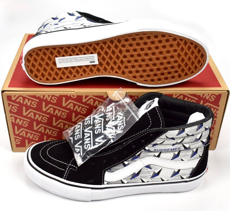 Sk8 Hi Pro Diamond Plate Black Ds