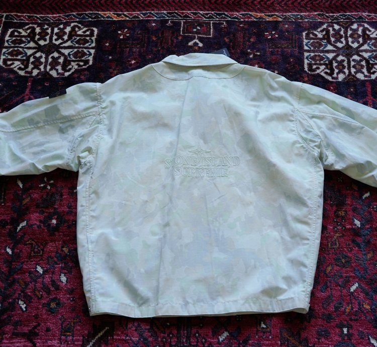Supreme Stone Island Reflective Ice Camp Ripstop Jacket