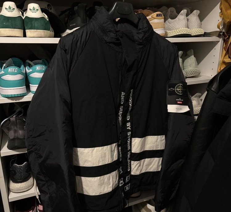 Supreme Stone Island Reversible Down Puffer Jacket