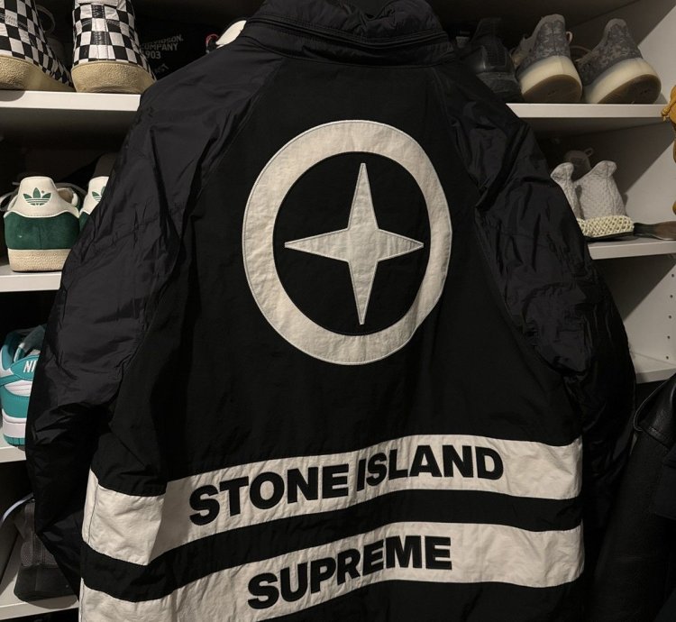 Supreme Stone Island Reversible Down Puffer Jacket