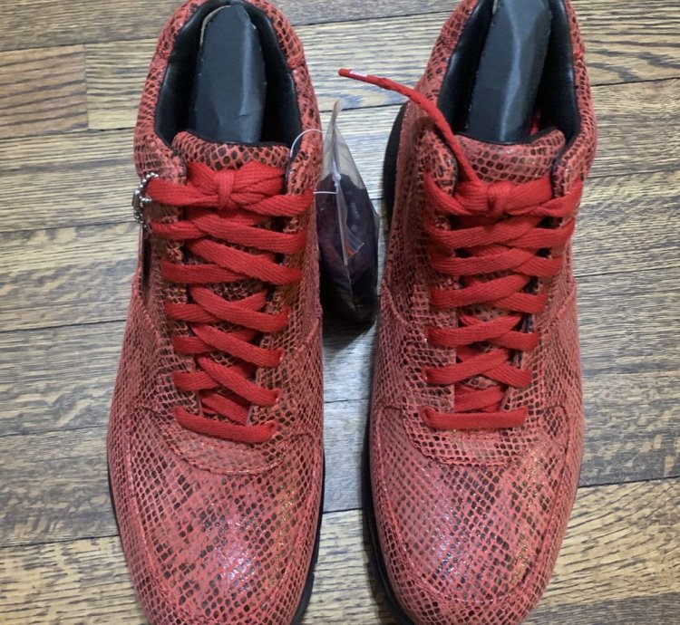 Snakeskin Goadome In Red