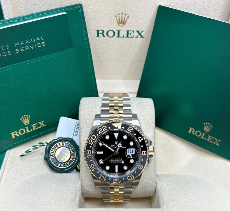 Rolex Gmt-master Ii Yellow Gold Black Dial 2025
