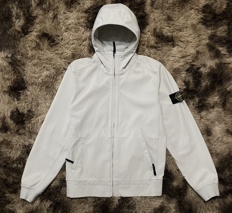 White Light Jacket Stone Island light Soft Shell-