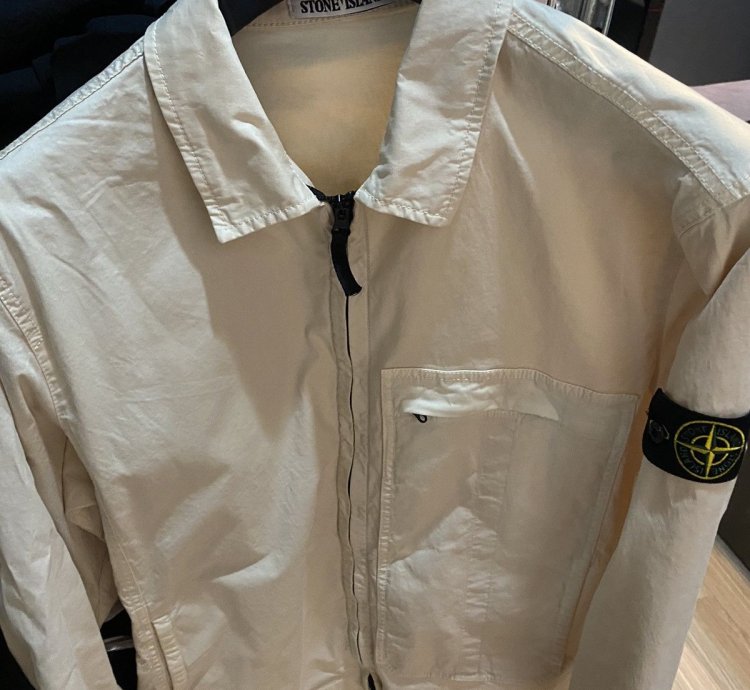 Xl Size Stone Island Jacket Zip Up Button Up Shirt Jacket