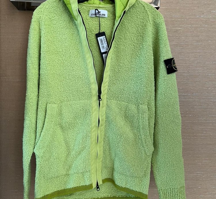 Zip Up Jacket With Hood In Highlighter