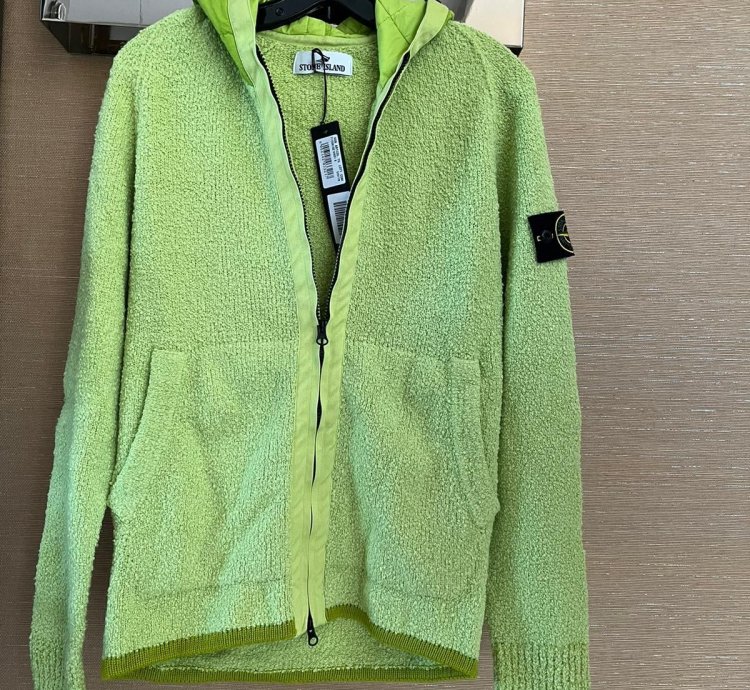 Zip Up Jacket With Hood In Highlighter