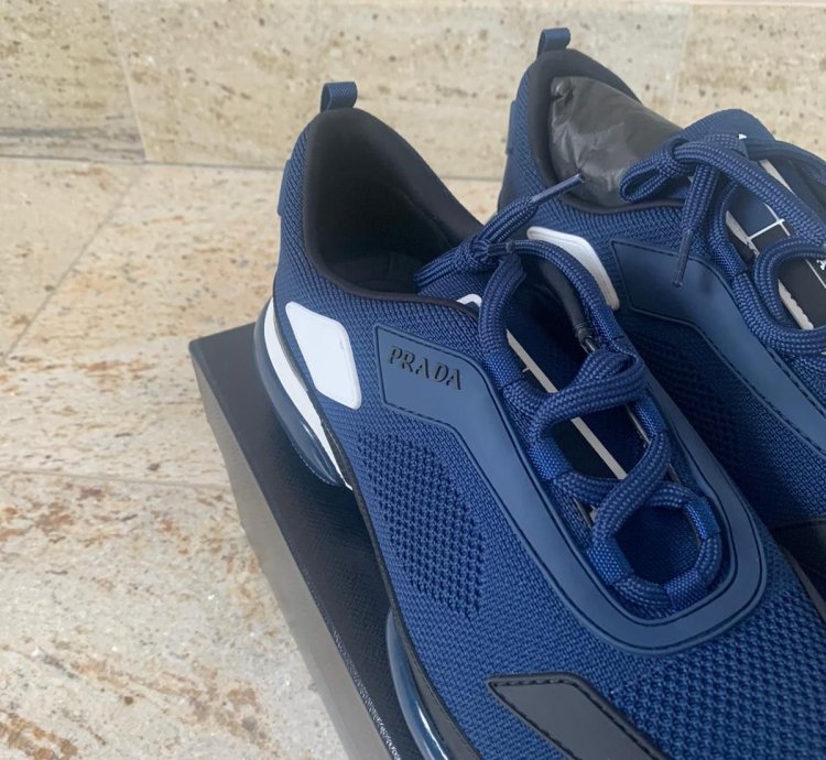 Sport Knit Trainer In Baltico Blue