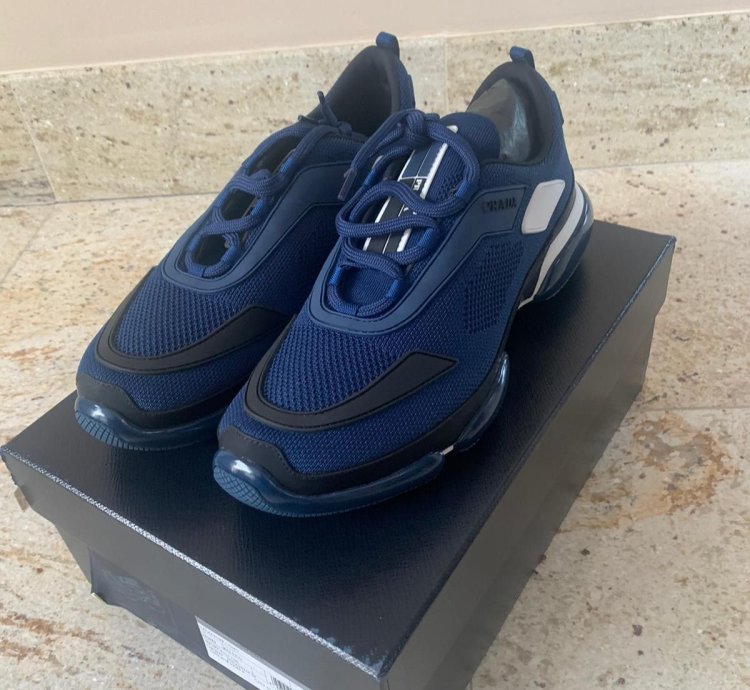 Sport Knit Trainer In Baltico Blue