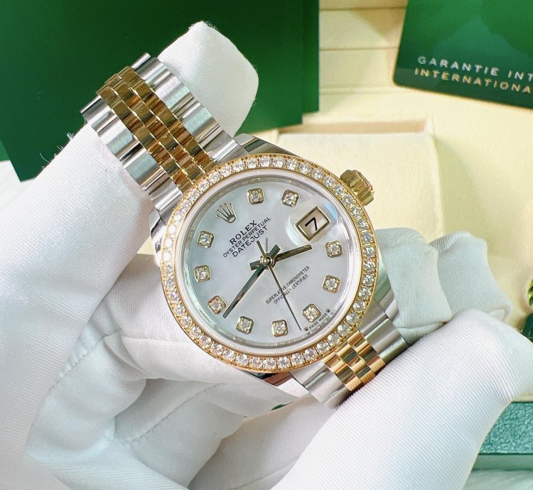 Rolex Lady-datejust 2025 New Yellow Gold Mop Mother Of Pearl Diamond Jubilee 28mm