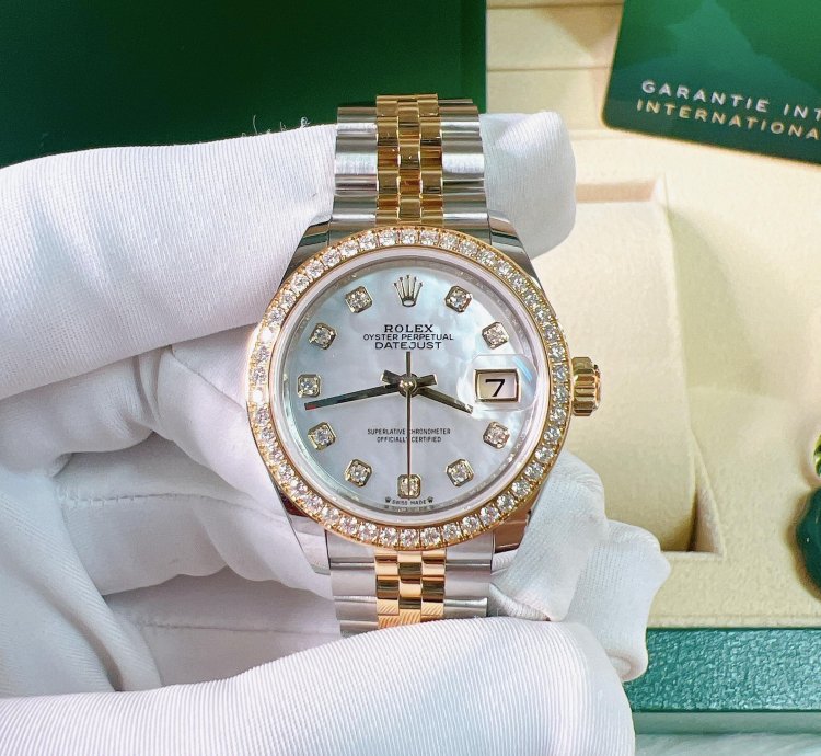 Rolex Lady-datejust 2025 New Yellow Gold Mop Mother Of Pearl Diamond Jubilee 28mm