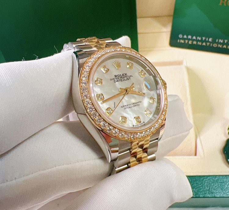 Rolex Lady-datejust 2025 New Yellow Gold Mop Mother Of Pearl Diamond Jubilee 28mm