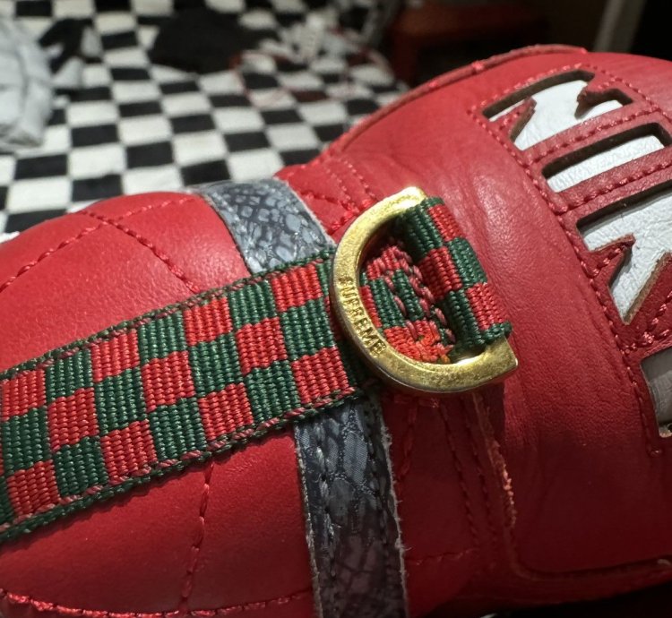 Ss05 New Supreme Nike Sb Gucci Blazer Varsity Red 10 5us